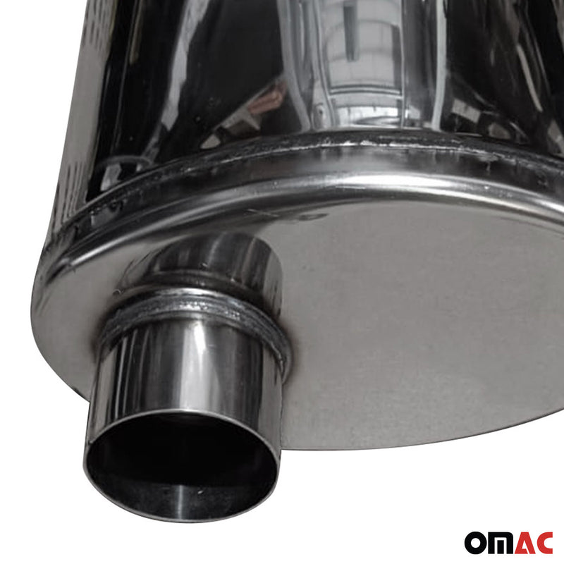 Auspuffblende Endrohr Edelstahl Universal Exhaust 135x220 mm 250 mm ø60 mm