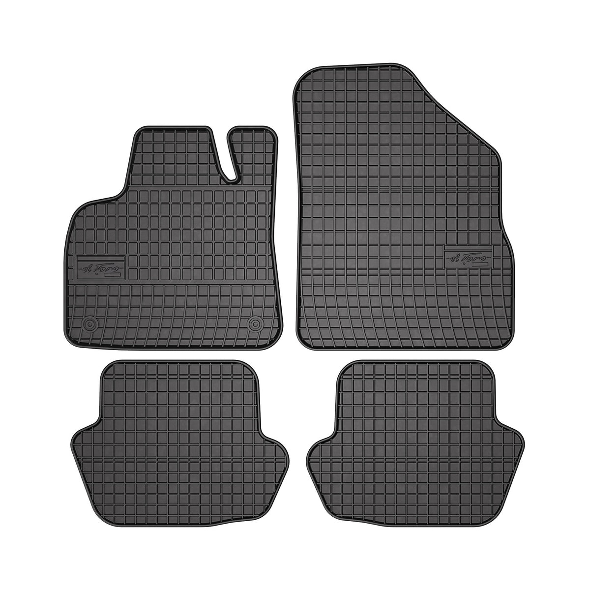 OMAC Gummi Fußmatten für Citroen DS5 2011-2015 Automatten Gummi Schwarz 4tlg