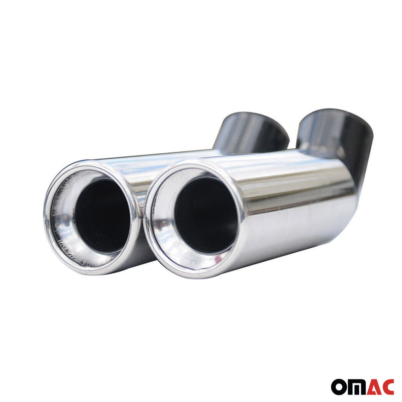 Auspuffblende Endrohr für VW Multivan T5 2003-2015 Edelstahl Chrom 2tlg