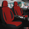 Schonbezug Sitzbezug Sitzschoner für Fiat 500L 500X 2012-2024 Schwarz Rot 1 Sitz