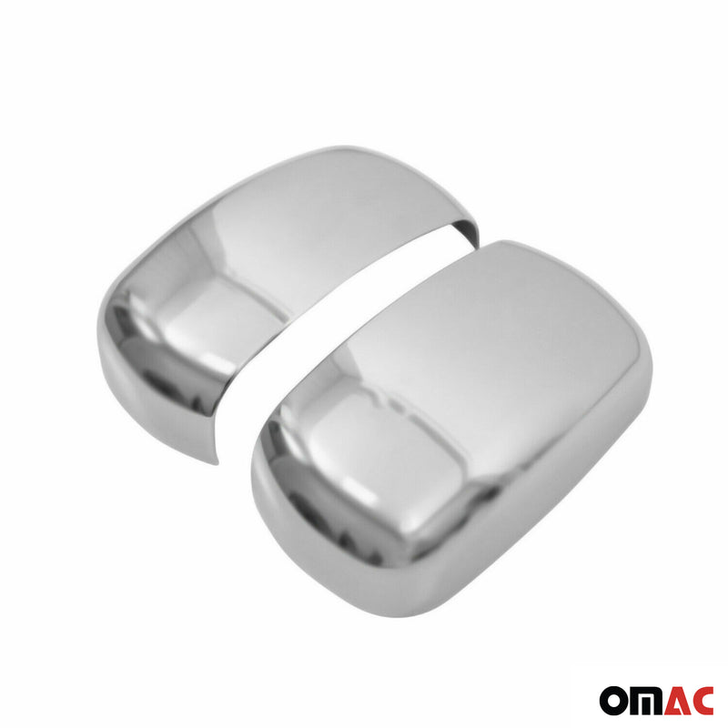 Spiegelkappen Spiegelabdeckung für Fiat Doblo 2000-2010 Chrom ABS Matt 2tlg