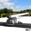 Dachträger Gepäckträger für Opel Grandland 2021-2023 TÜV ABE Aluminium Grau 2x