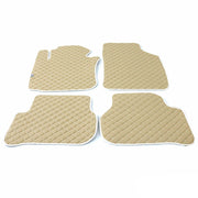 Fußmatten Leder Automatten für VW Passat 2014-2022 Kunstleder Beige 4tlg