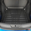 Floor mats & trunk liner set for Ford Fiesta 2018-2024 5-door rubber black 5x