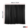 Driver's cab curtains sun protection for Dacia Jogger black 2 pieces