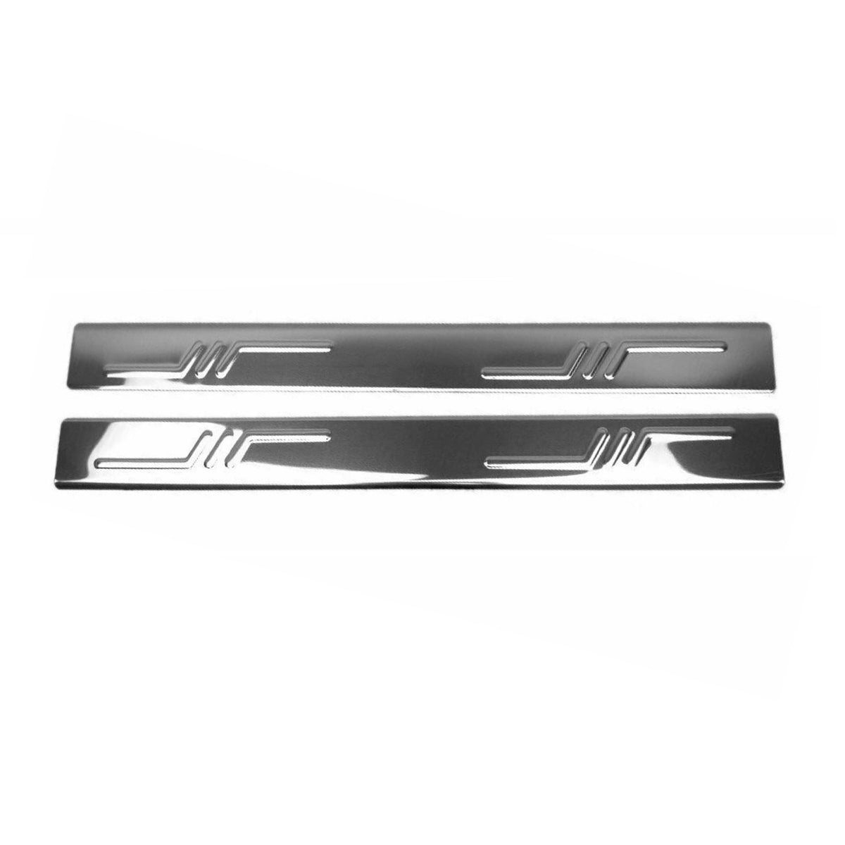 Door sill trims for Fiat Ducato 2006-2024 stainless steel silver 2 pieces