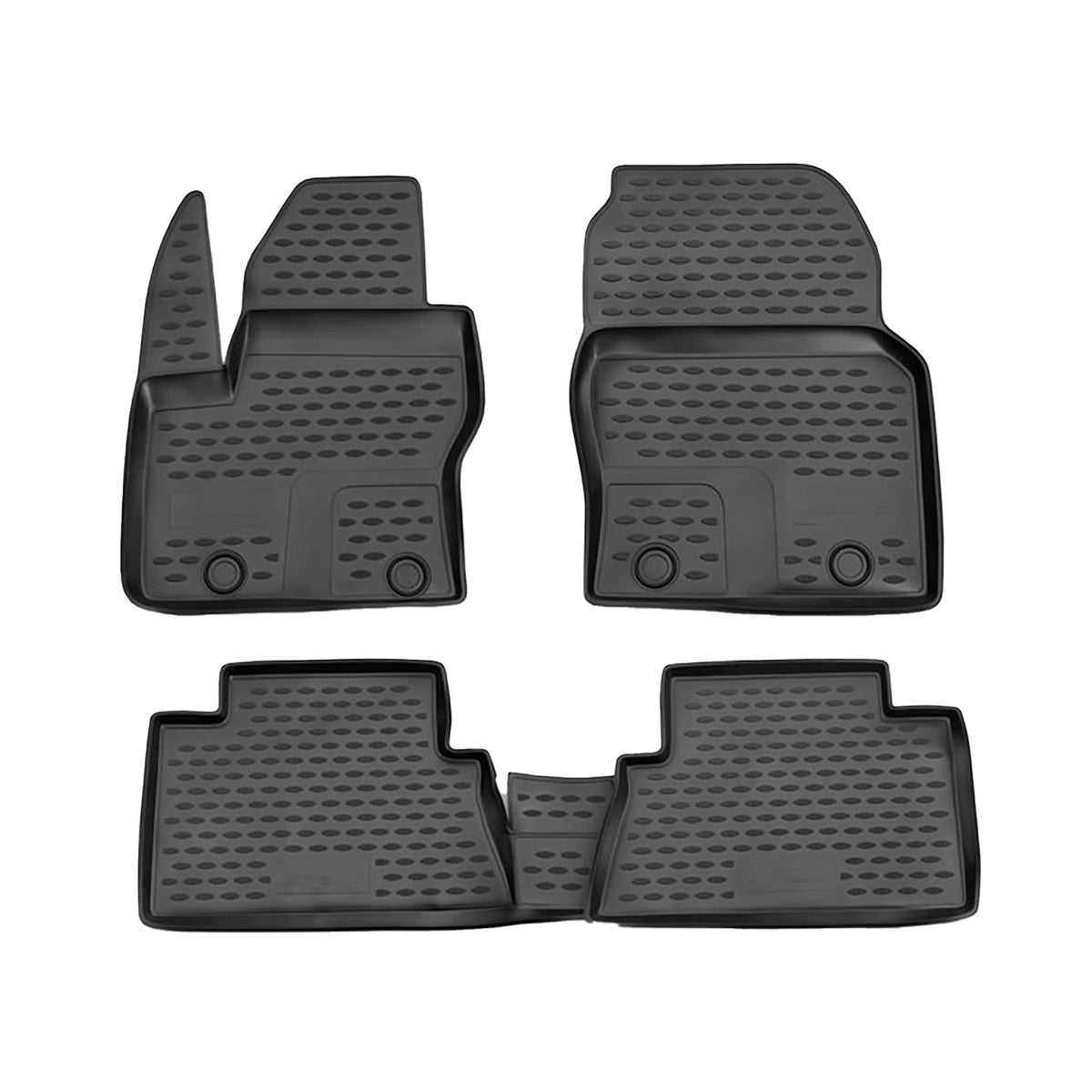 OMAC rubber mats floor mats for Ford C-Max 2010-2019 TPE car mats black 4x