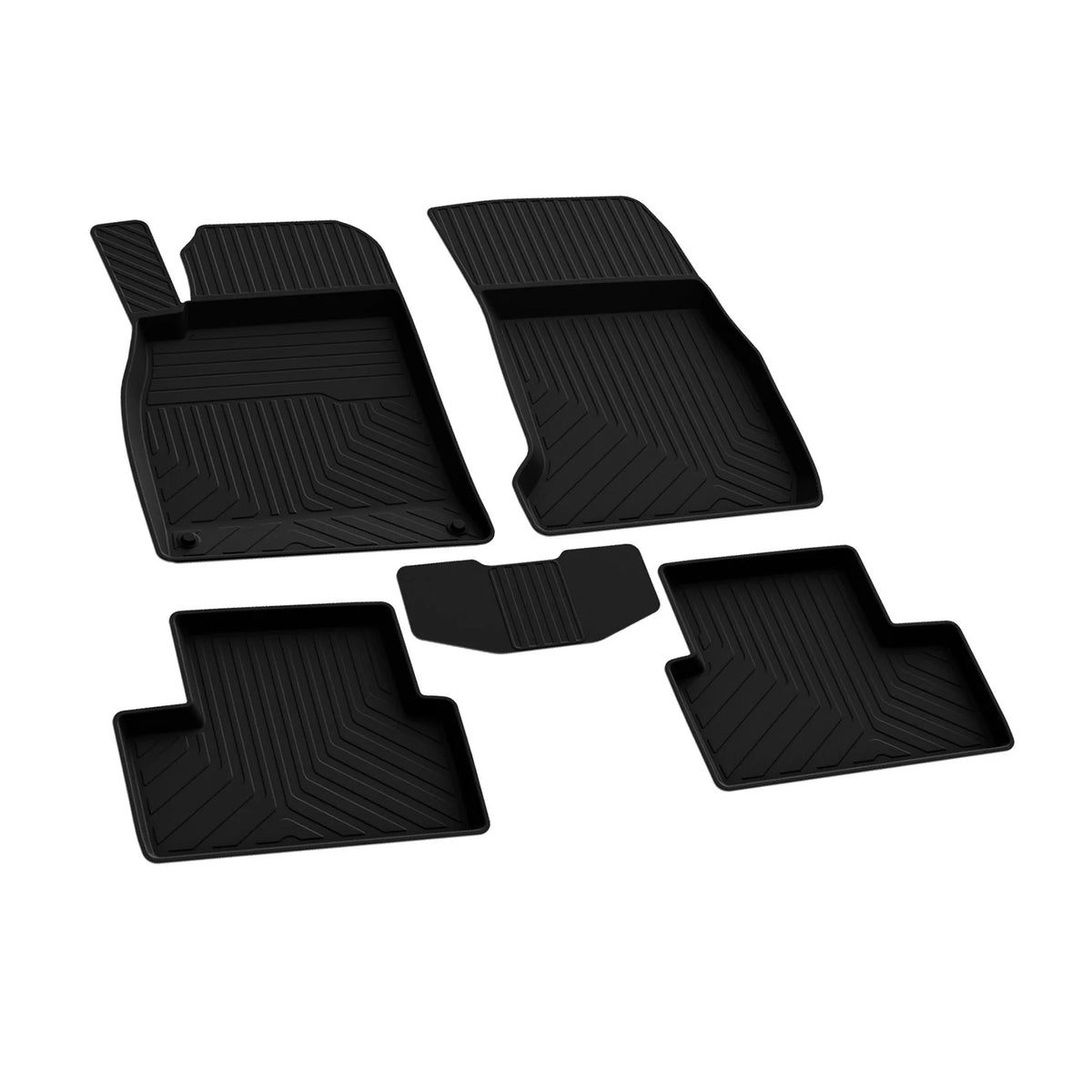 Fußmatten 3D Matten Gummimatten für Mercedes A Klasse W176 2012-2018 Schwarz 4x