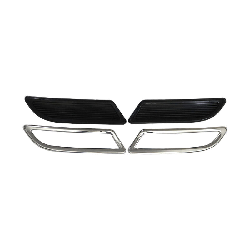 Stoßstangen Diffusor Auspuffrahmen für Renault Megane 2016-2025 Edelstahl Silber