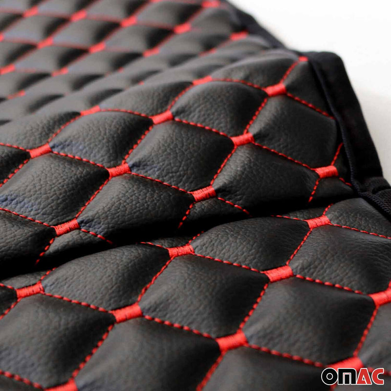 Schonbezug Sitzauflage für Land Rover Discovery Freelander PU-Leder Schwarz Rot