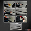 Seitentürleiste Türleisten Türschutzleisten für Fiat Linea ABS Matt Schwarz 4x
