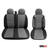 Schonbezüge Sitzbezüge für Mazda E-Seria Mitsubishi L300 L400 Rauch Grau 2+1
