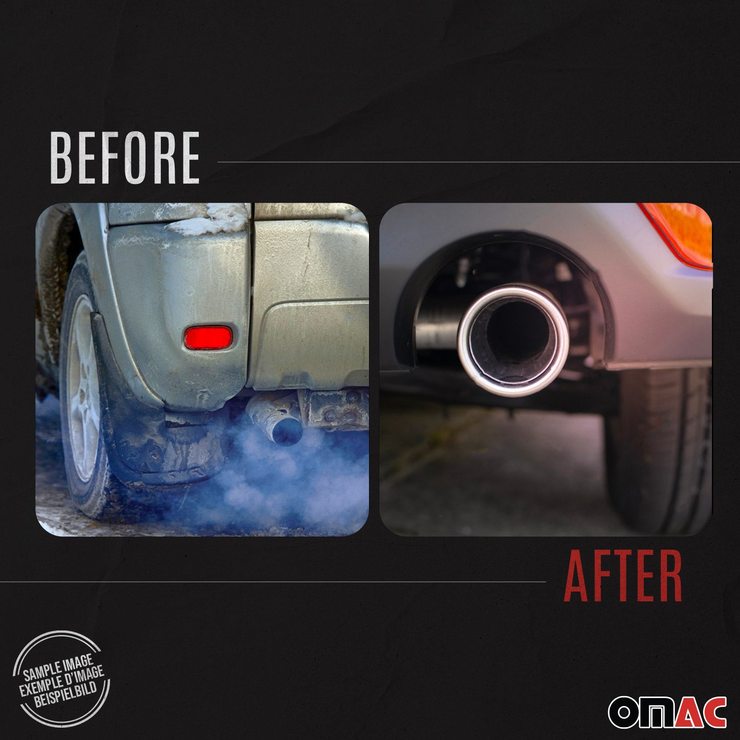 Novus Sportauspuff für BMW 3er E36 320 / 323 2x76mm RL-Design  mit ABE