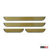 Einstiegsleisten Türschweller für Fiat 500L 2012-2024 Silber Stahl 4tlg