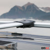 Dachreling + Dachträger SET für Fiat Doblo 2010-2021 Aluminium Silber 4tlg