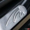 Einstiegsleisten Türschweller für Peugeot 301 Partner Tepee Edelstahl Silber 4x