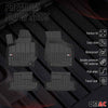 OMAC rubber floor mats for Audi TT MK2 8J 2006-2014 premium TPE car mats 4 pieces