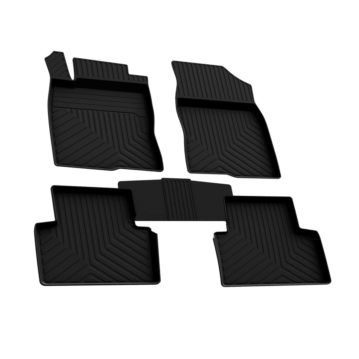 Fußmatten 3D Automatten Gummimatten für Honda Civic 2015-2020 Gummi Schwarz 4tlg