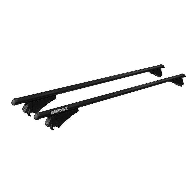 Menabo Grundträger Dachträger für Peugeot 4008 2010-2015 TÜV Alu Schwarz 2x