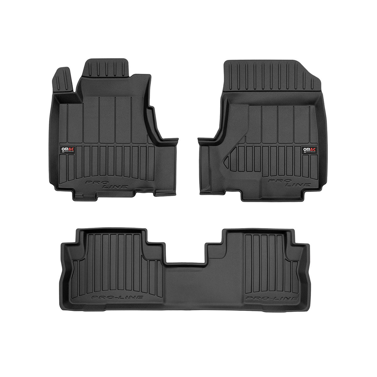 OMAC rubber floor mats for Honda CR-V 2006-2012 Premium TPE car mats black 3x