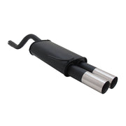 Novus Sportauspuff für Renault Clio 2 2x76mm RL-Design Endschalldämpfer mit ABE