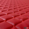Upholstery fabric faux leather seat upholstery car fabric quilted car upholstery fabric red