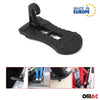 Car Door Pedal Footrest Foldable for Alfa Romeo 145 156 Aluminum Black