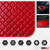 Upholstery fabric faux leather seat upholstery car fabric quilted car upholstery fabric red