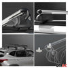 Roof rack luggage rack for Mercedes C S205 2014-2021 TÜV ABE aluminum gray 2x