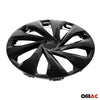 4x 15" wheel caps wheel covers for VW black ABS
