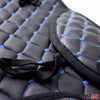 Schonbezug Sitzauflage für Jeep Compass Renegade Kunstleder Schwarz Blau