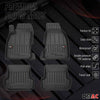 OMAC Gummi Fußmatten für Audi A4 B6 Limo 2001-2004 Premium TPE Automatten 4tlg