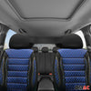 Sitzbezüge Schonbezüge für Ford Connect 2014-2024 Schwarz Blau 2 Sitz Vorne Satz
