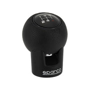 SPARCO Schaltknauf Schalthebel Schaltknopf Aluminium Kunstleder Mattschwarz