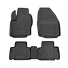 OMAC rubber mats floor mats for Ford S-Max 2006-2014 TPE car mats black 4x