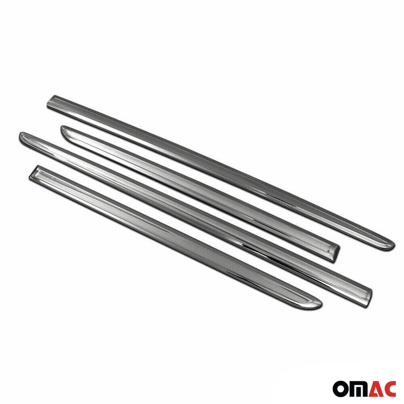 Seitentürleiste Türleisten Türschutz für VW Caddy 2015-2020 Chrom Dunkel 4x
