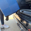 Ladekantenschutz Stoßstange für VW Caddy 2015-2020 Edelstahl Kohlefaserfolien