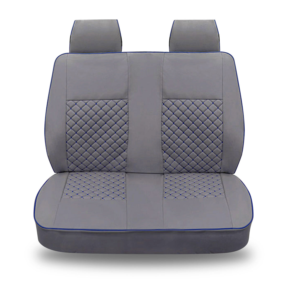 Sitzbezüge Schonbezüge für VW Transporter T5 2003-2015 Kunstleder Grau Blau 1tlg