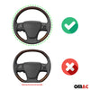 Steering wheel cover, steering wheel cover, steering wheel protector, truck Ø 38 for BMW, black/grey