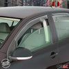 Wind deflector rain deflector for Nissan X-Trail T32 2013-2024 dark acrylic 2 pieces