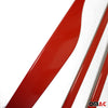 Side door strip door protection strip for Renault Clio 2012-2019 stainless steel red 4x