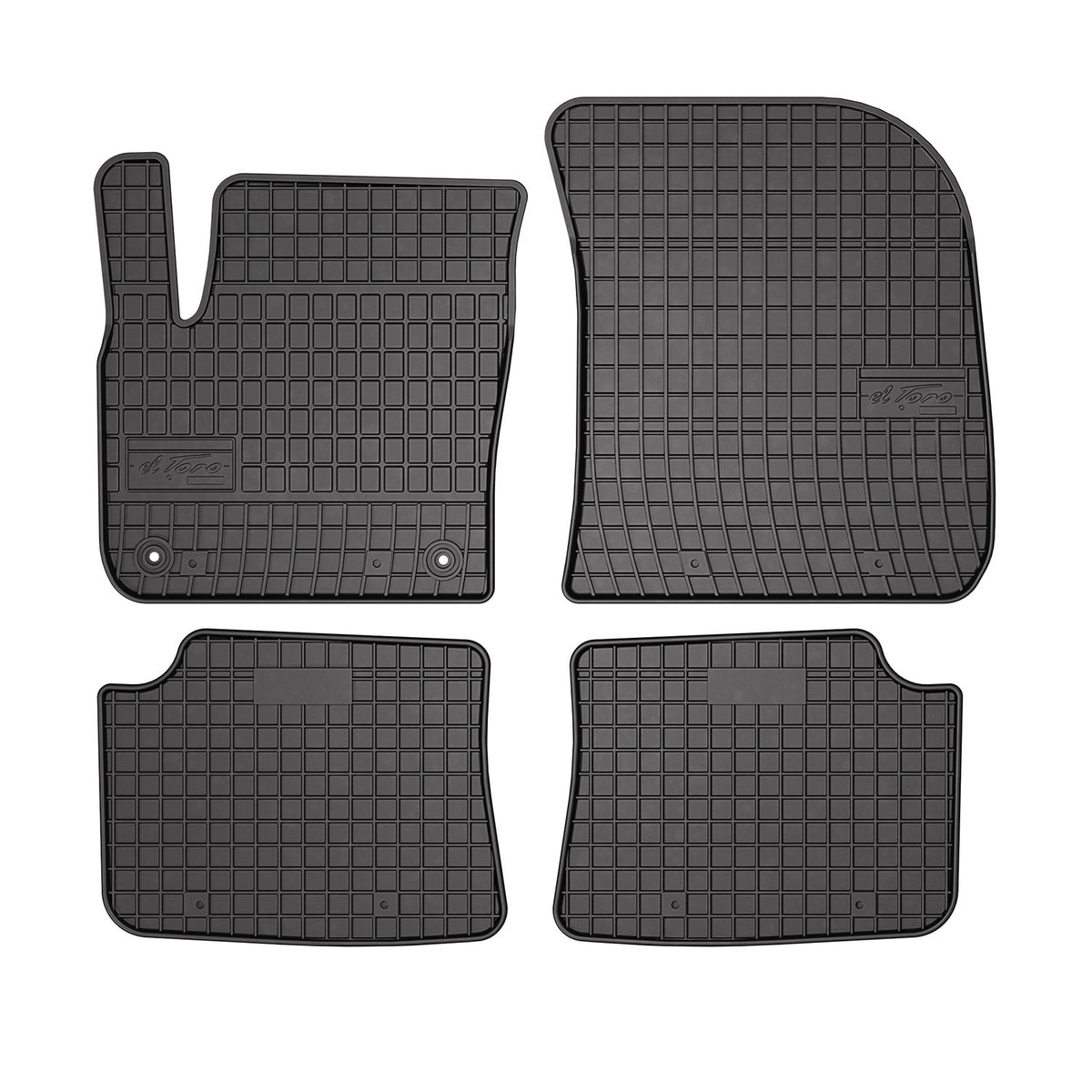 OMAC Gummi Fußmatten für DS DS3 Crossback E-Tense 2018-2024 Automatte Schwarz 4x