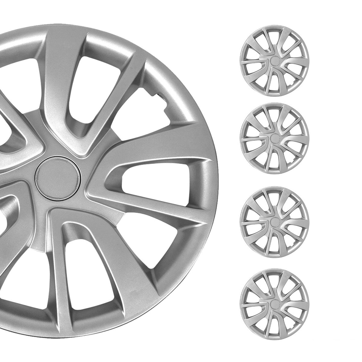 4x 15" Radkappen Radblenden Radzierblenden für Peugeot ABS Silber
