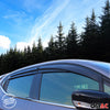 4x wind deflectors rain deflectors for Dacia Logan 2004-2012 acrylic dark