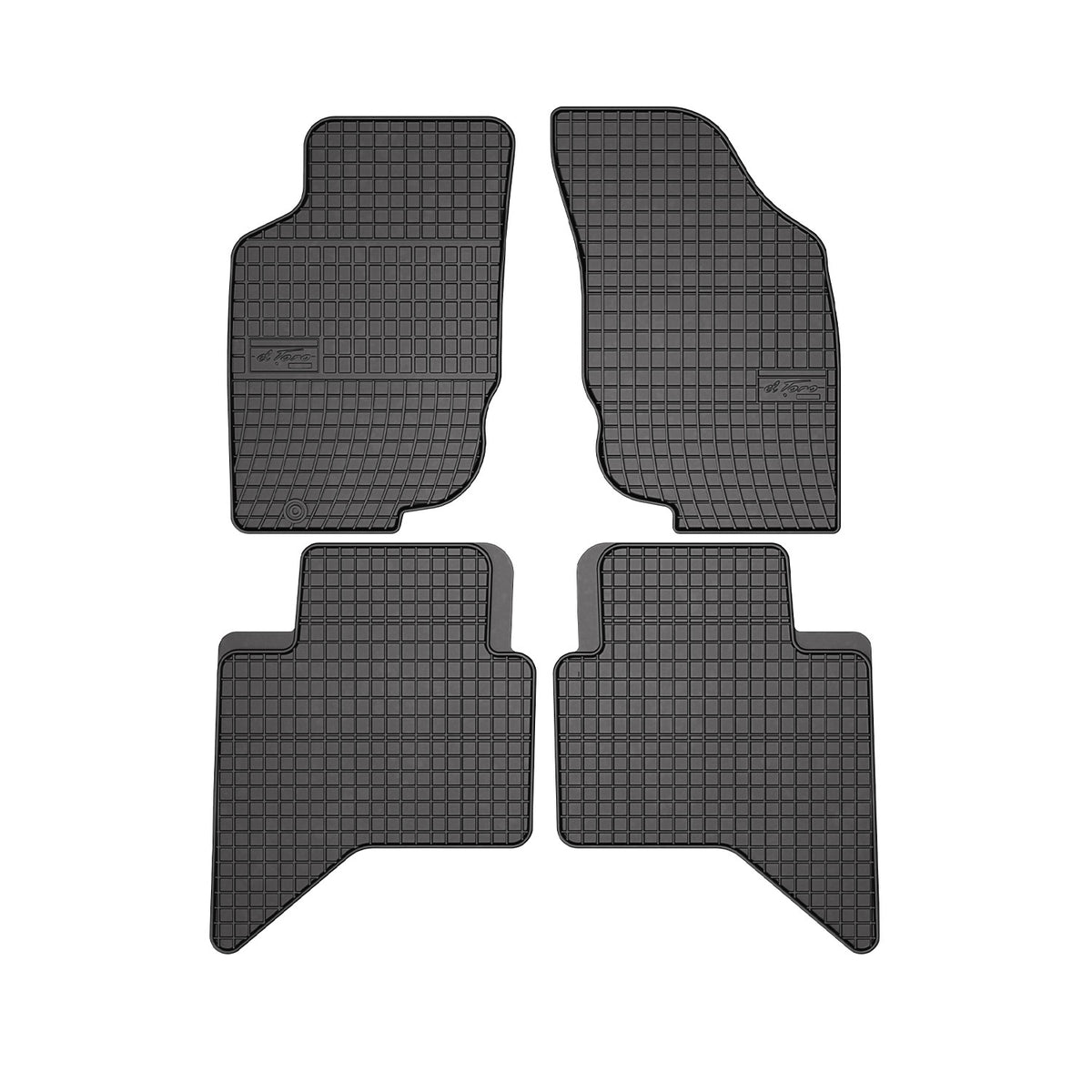 OMAC Gummi Fußmatten für Toyota Hilux 2005-2015 Automatten Gummi Schwarz 4tlg