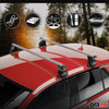 Menabo Stahl Dachträger Gepäckträger für Fiat 500X 2014-2024 Stahl Silber 2tlg
