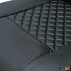 Sitzbezüge Schonbezüge für Fiat Ducato 2006-2024 Kunstleder Schwarz 1tlg
