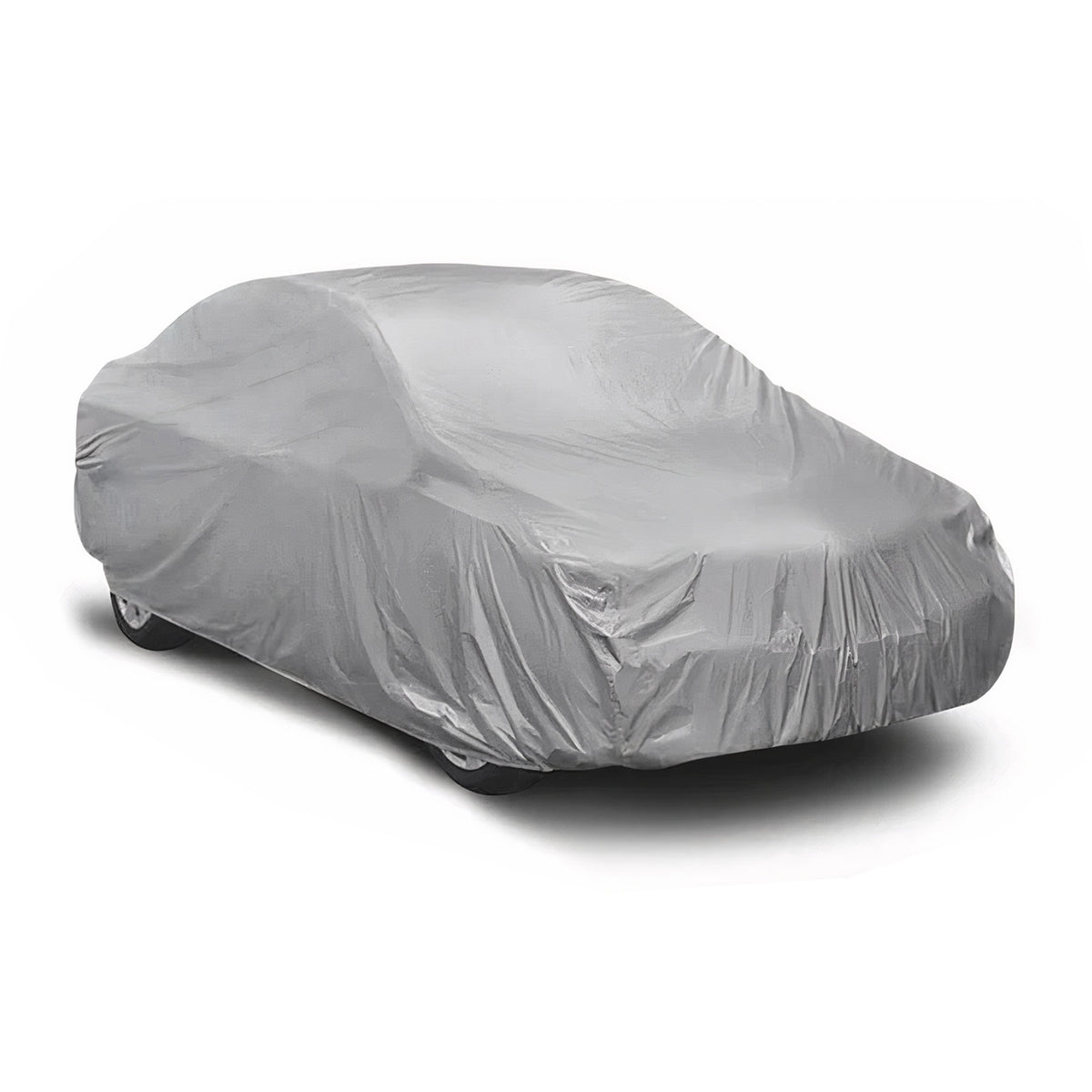 Car protective cover full garage tarpaulin for station wagon cars gray medium