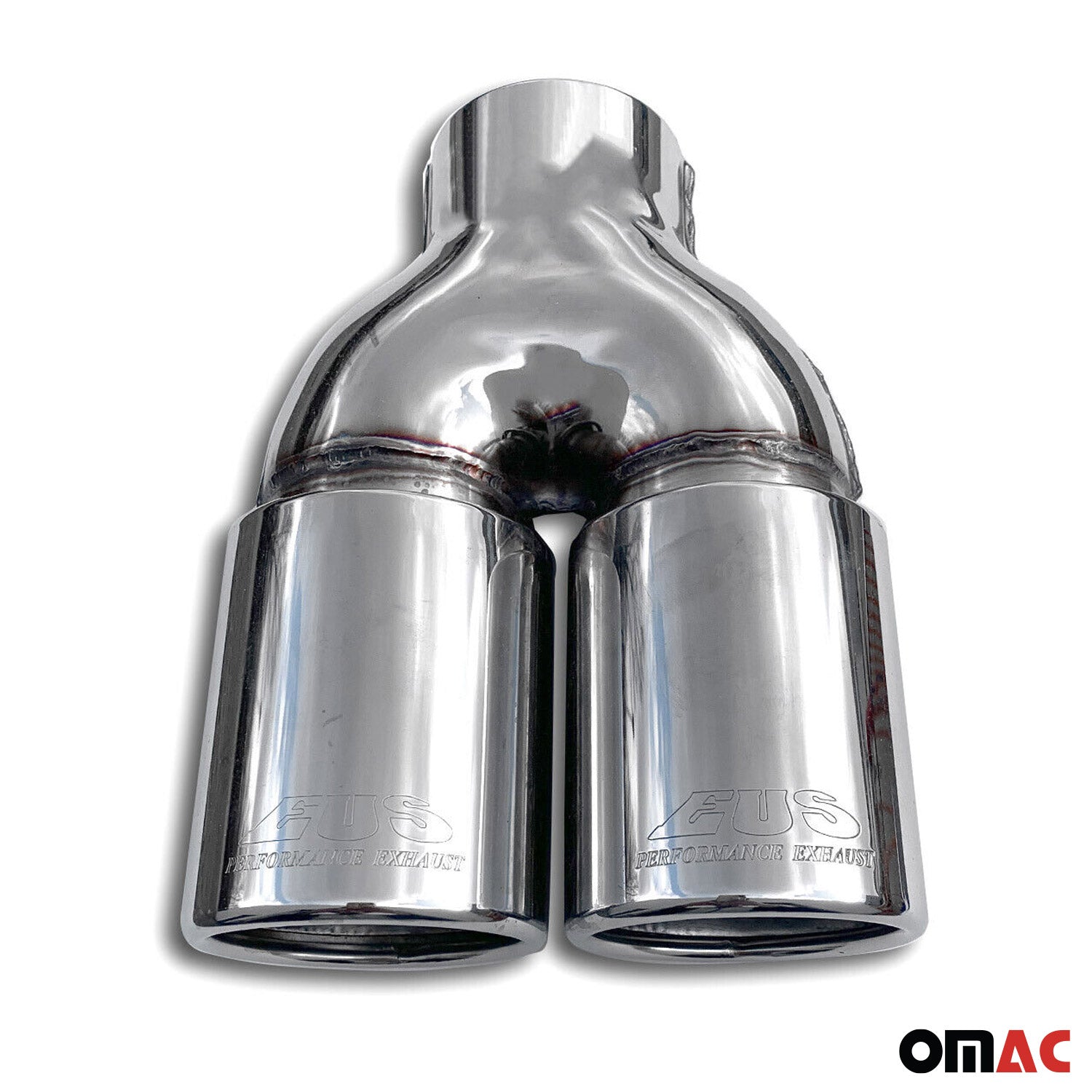 Auspuffblende Endrohr für Renault Clio 2012-2019 Edelstahl Chrom 2tlg