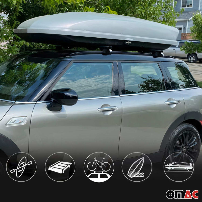 Dachträger Gepäckträger für Mini Clubman F54 SW 2015-2023 TÜV ABE Alu Schwarz 2x